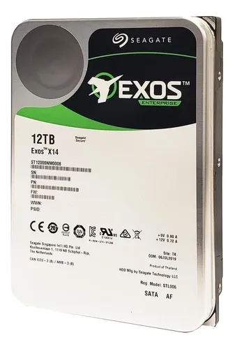 interno Seagate Exos X14 ST12000NM0008 12TB
