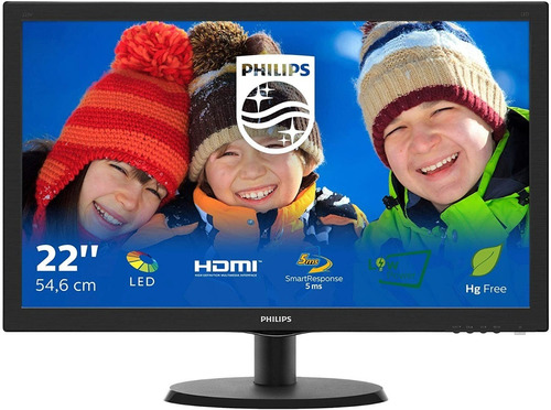 Monitor Philips 22 Led Full Hd Hdmi Vga Diginet