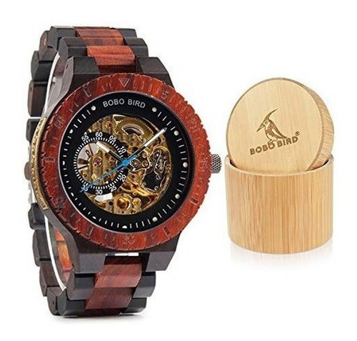 Bobo Reloj De Pulsera Para Hombre De Madera Ligero Con Corre