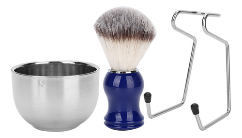 Juego De Brochas De Afeitar Para Barba, 3 Piezas, Soporte Pa