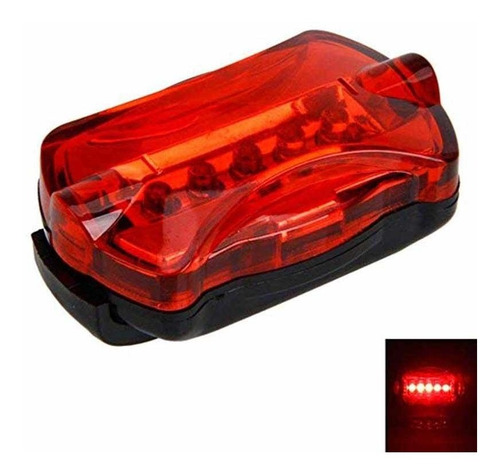 Combo Luz Delantera Bicicleta Led Y Lampara Trasera Baterias Color Negro