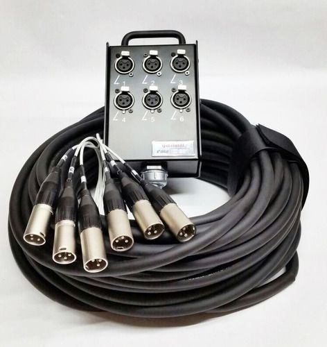 Multicabo C/ Medusa 6 Vias Amphenol 10 Metros Xlr