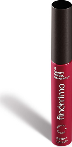 Batom Líquido Vinho Tô Phyna Finérrimo 5ml Qdb Lançamento