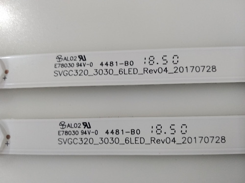 Tiras De Led Para Hisense 32h5500e. Parte Svgc320_3030_6leds (Usado)
