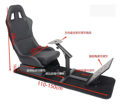 Simulador De Carreras Con Asiento Para G29 G920 Ps5 Pc