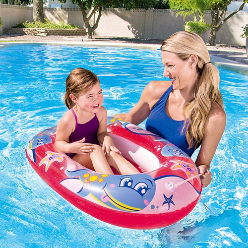 Imagen 3 de 4 de Bote Inflable Salvavidas Niños Pileta Colchoneta