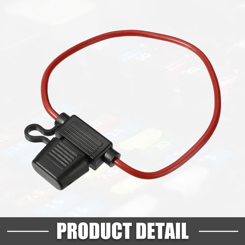 Portafusibles Fusibles Coche, 30 A, 12 Awg, Resistente Al Ag