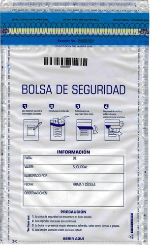 Bolsas Seguridad - Paquete X 90 Unidades