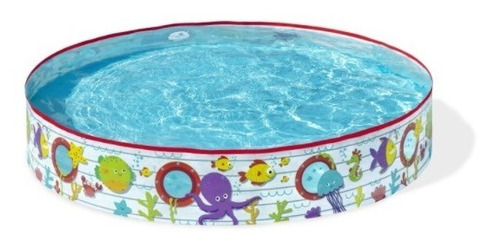 Imagen 1 de 8 de Pileta Infantil Rigida Autoarmable 435 L Bestway 55029
