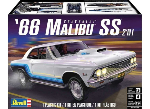 '66 Chevrolet Malibu Ss 1/24  Marca Revell