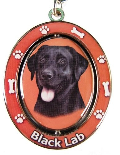 Black Lab Llavero Spinning Pet Key Chains Centro De