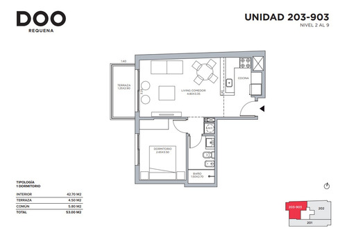 Imagen 8 de 8 de Venta Apartamento 1 Dormitorio En Cordón, Doo Requena