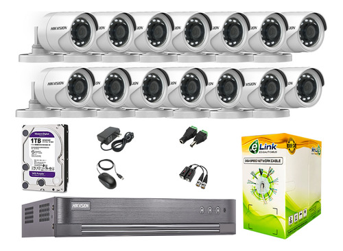 Cámaras Seguridad Exterior Kit 14 Hd 720p + Disco 1tb Wd P2p