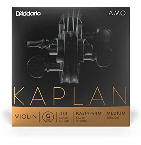 Daddario Kaplan Amo Violin G String, Escala 4/4, Tension Me