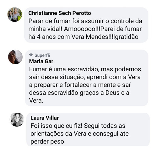 Imagem 6 de 10 de Pare De Fumar Rápido Com Vera Mendes - On-line - Mentoria