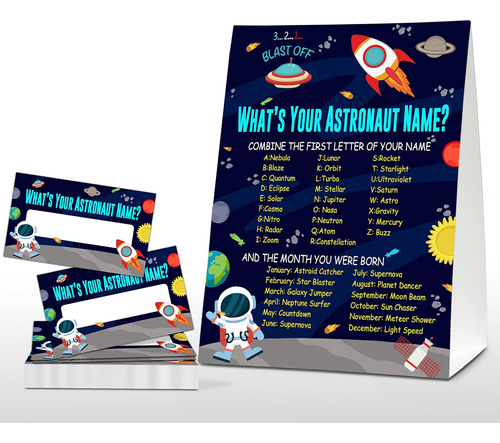 Whats Your Astronaut Name Game - Juegos De Fiesta De Cumplea