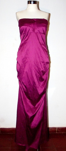 Elegante Vestido De Fiesta Strapless Tipo Sirena M Impecable
