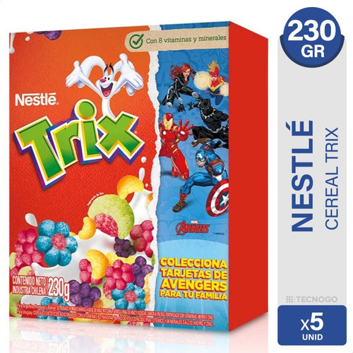 Cereal Trix Frutales Nestle Pack X5 Cajas - 01mercado