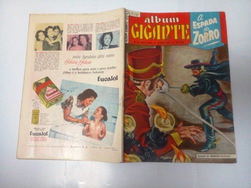 Album Gigante 2a Série 21 - A Espada Do Zorro - Editora Ebal (Usado)