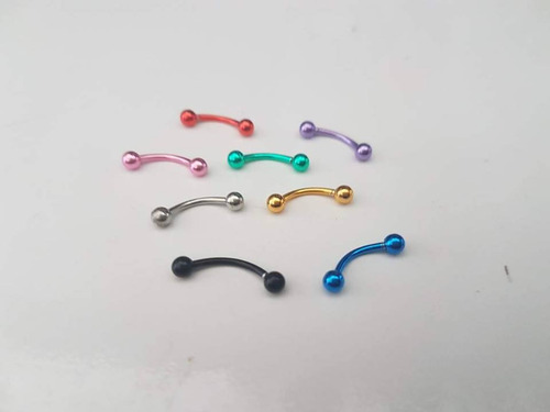 Piercing Ceja/vertical Labret / Otros Coloridos Bolitas