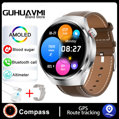 Reloj Inteligente Bluetooth Nfc Gt4 Pro Glucose 1.53 Para Ho