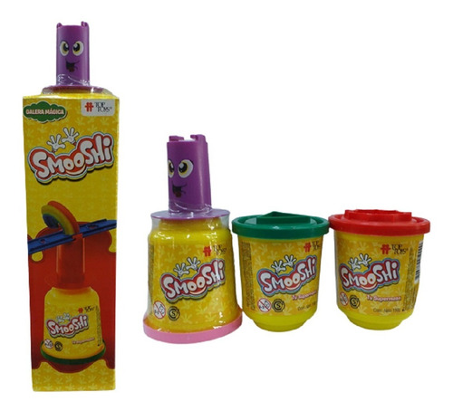 Imagen 3 de 7 de Smooshi Masa X 3 Potes Molde Galera Magica Top Toys Playking