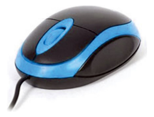 Mouse Óptico Con Conexión Usb Color Azul - Ps