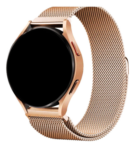 Pulseira Aço Inoxidável Magnética Para Galaxy Watch6 40/44mm Cor Rosê Gold