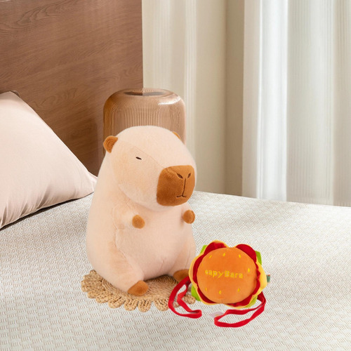 Muñeco De Peluche De Capibara, Juguete De Hamburguesa Y L