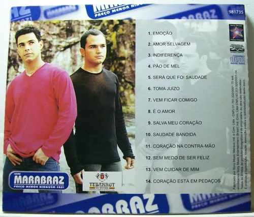Zezé Di Camargo & Luciano, Cd Promo Lojas Marabraz Original