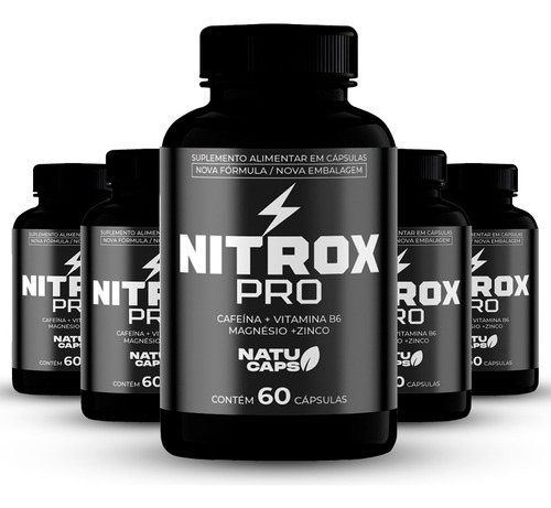 2 Potes De Nitrox Pro 120 Cápsulas - Energia Sem Sabor