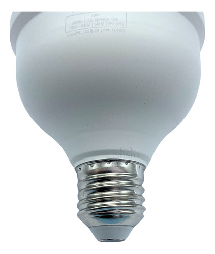 Kit 5 Lâmpada Led Alta Potência 40w Branco 6500k Lumanti Branco-frio