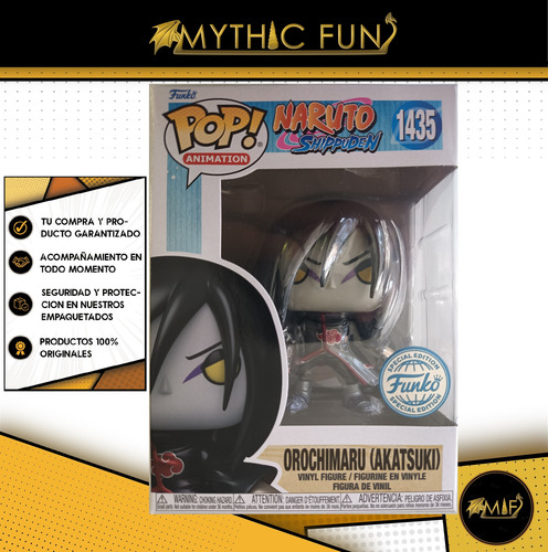 Funko Pop Naruto Shippuden - Orochimaru (akatsuki) 1435 (Usado)