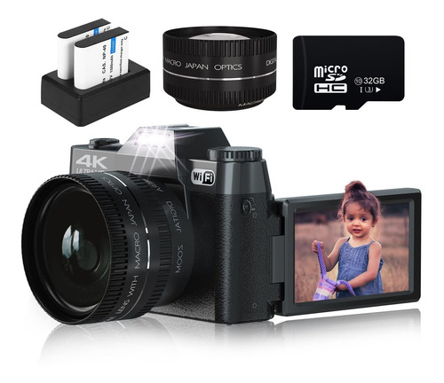 Camara Digital Para Fotografia Vlogging 4k 48mp Youtube Wifi