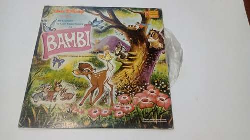 Lp Bambi El Cuento Y Las Canciones Walt Disney