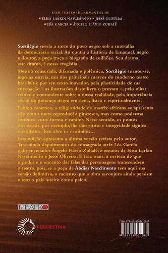 Sortilégio, de Nascimento, Abdias. Paralelos Editorial Editora Perspectiva Ltda., capa mole em português, 2022