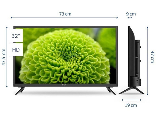 Imagen 3 de 8 de Smart Tv Bgh 32 Pne040257 Hd Led 100-240v