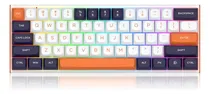 Comprar Teclado Mecánico Redragon Fidd K683 Color Blanco Naranja Negro Led Rgb Switches Magneticos 8khz Polling Rate 60% Usb