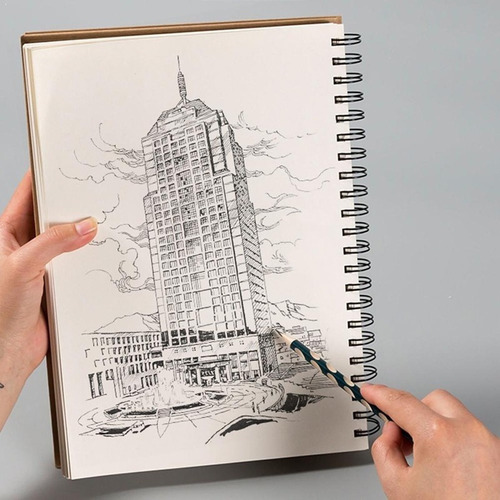 Caderno De Desenho Profissional Thick Pape Notebook Diary Ar