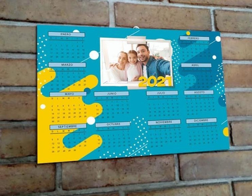Imagen 4 de 6 de Mural Calendario 2021 Personalizado.