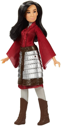 Boneca Princesa Disney Mulan E8633 Traje Guerreira Hasbro