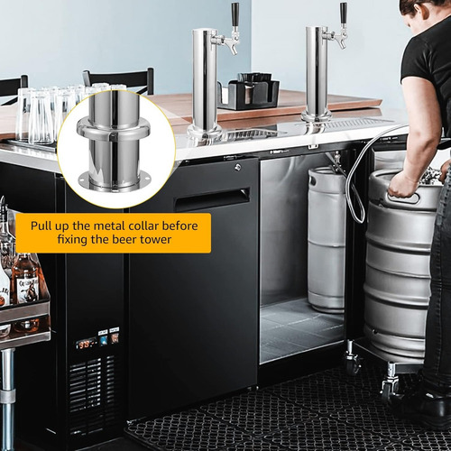 Torre Cerveza Acero Inoxidable Con Dispensador Un Solo Grifo