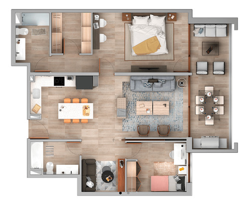 Departamento En Venta De 2 Dorm. En Puerto Montt