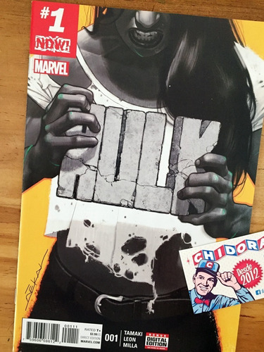 Comic - Hulk #1 2016 Jennifer She-hulk Marvel Now
