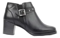Comprar Botin Casual Mujer Cierre Negro Piel Punto Alto 2001 Gnv®