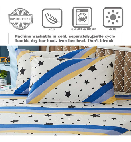 Brandream Juego De Cama Tamaño Queen De Algodón Con Diseño D