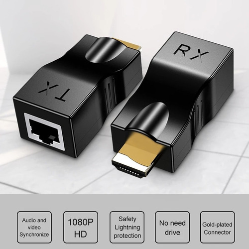 Adaptador Extensor Hdmi A Ethernet Rj45 Cat 5e/6e