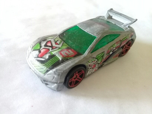 Hot Wheels 2000 Seared Tuner Gris Transformers Cyborg Graffi