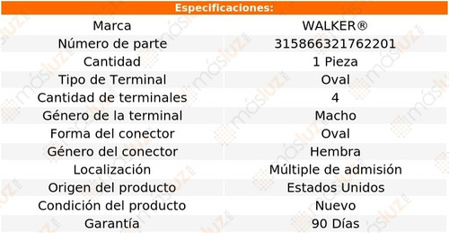 Sensor Map Mini Cooper 1.6l 4 Cil 02/08