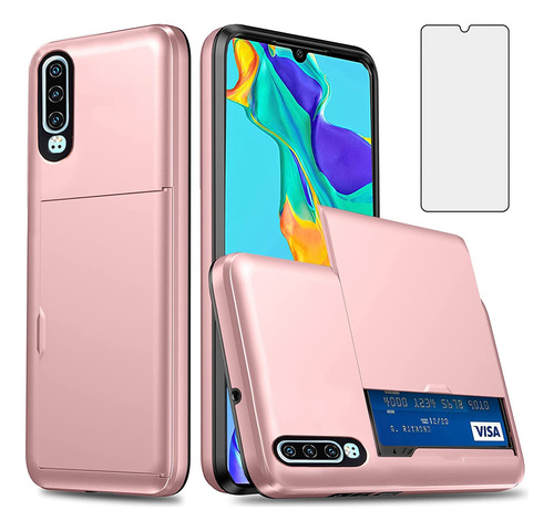 Asuwish Funda De Teléfono Para Huawei P30 Con Protector De V